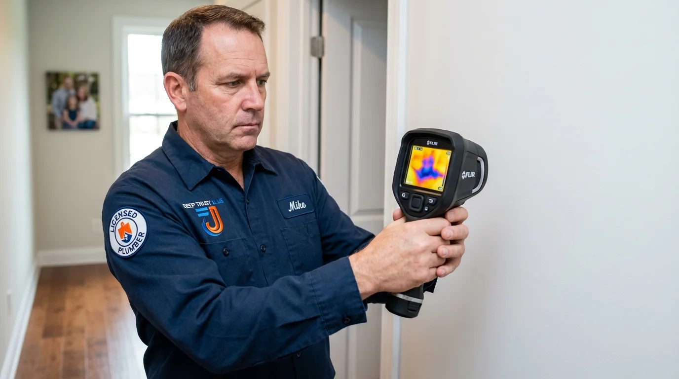 Thermal imaging leak detection by Johns Plumbing LLC in Brainerd